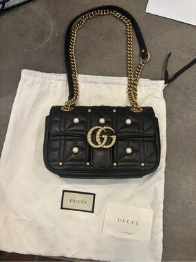 Gucci GG Marmont Pearl Matelasse Shoulder/Crossbody Bag